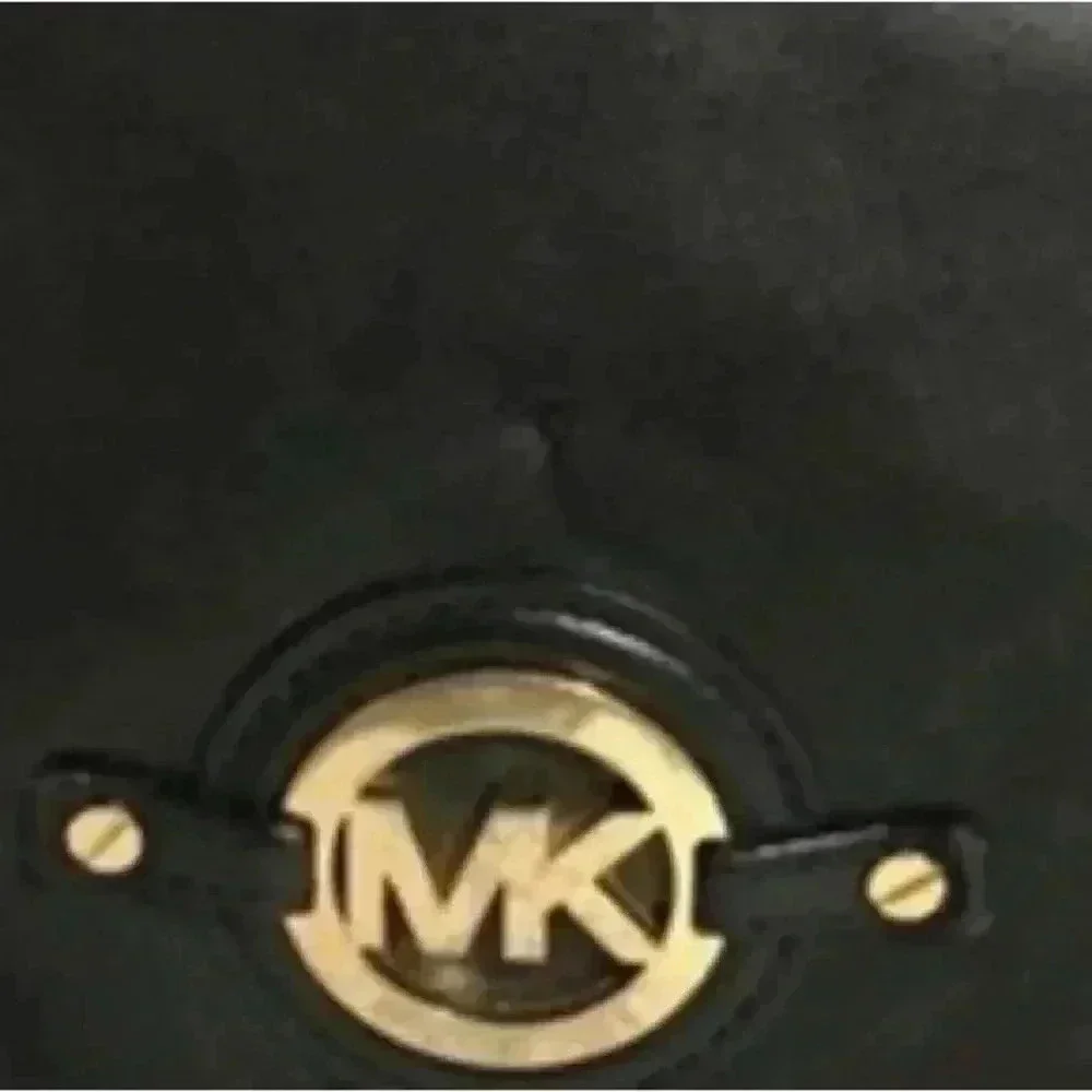 Michael kors black leather hobo handbag